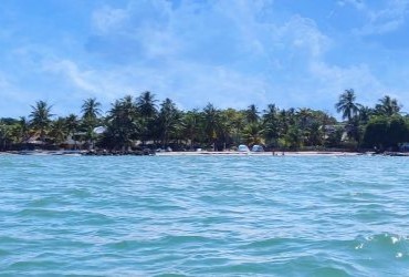 view of el porvenir from boat